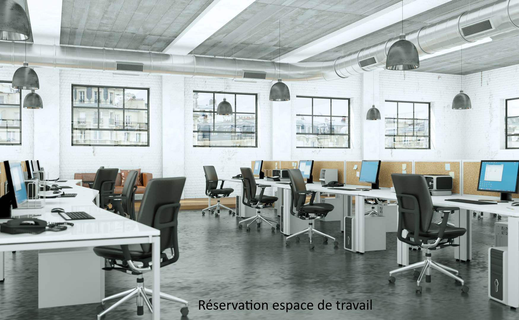 KeyBooster, réservation d'espace de travail (open-space, flex-office)